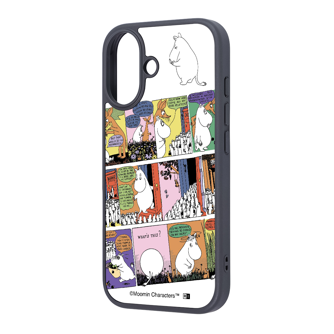 iPhone 17 / ムーミン / maru 衝撃吸収 バンパー ハイブリッドケース / ムーミン_コミック